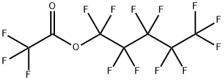 Trifluoroacetic acid undecafluoropentyl ester Struktur