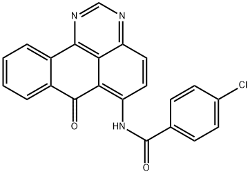 4-chloro-N-(7-oxo-7H-benzo[e]perimidin-6-yl)benzamide  Struktur