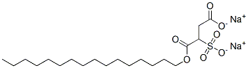 disodium 1-hexadecyl 2-sulphonatosuccinate  Struktur