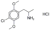 4-Chloro-2,5-diMethoxy-α-MethylbenzeneethanaMine Hydrochloride Struktur