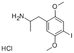 (+/-)-DOI HYDROCHLORIDE (+-)-2,5-DIMETHO XY-4- Struktur