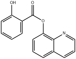 2-Hydroxybenzoic acid 8-quinolinyl ester Struktur