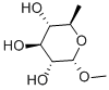 Methyl 6-deoxy-alpha-D-glucopyranoside Struktur