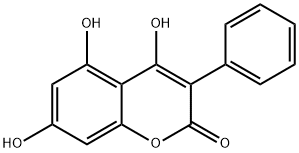 4,5,7-TRIHYDROXY-3-PHENYLCOUMARIN Struktur