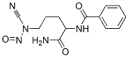 N-[4-(N-Cyano-N-nitrosoamino)-1-carbamoylbutyl]benzamide Struktur