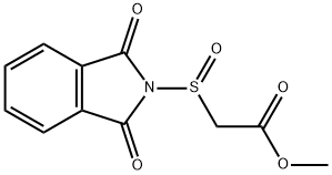 (1,3-Dihydro-1,3-dioxo-2H-isoindol-2-yl)sulfinylacetic acid methyl ester Struktur