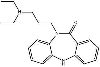 10-[3-(Diethylamino)propyl]-5,10-dihydro-11H-dibenzo[b,e][1,4]diazepin-11-one Struktur