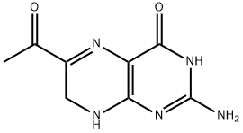 6-Acetyl-2-amino-7,8-dihydro-4(3H)-pteridinone Struktur