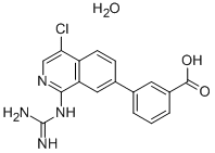 3-(4-CHLORO-1-GUANIDINOISOQUINOLIN-7-YL)BENZOIC ACID HYDRATE Struktur