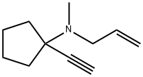 Cyclopentanamine, 1-ethynyl-N-methyl-N-2-propenyl- (9CI) Struktur