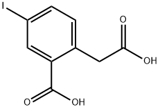 2-(CARBOXYMETHYL)-5-IODOBENZOIC ACID Struktur