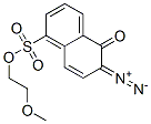 2-methoxyethyl 6-diazo-5,6-dihydro-5-oxonaphthalene-1-sulphonate Struktur