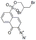 2,3-dibromopropyl 6-diazo-5,6-dihydro-5-oxonaphthalene-1-sulphonate Struktur