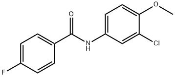 N-(3-Chloro-4-Methoxyphenyl)-4-fluorobenzaMide, 97% Struktur