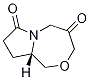 (9aS)-dihydro-1H,3H-Pyrrolo[2,1-c][1,4]oxazepine-4,7(5H,8H)-dione Struktur