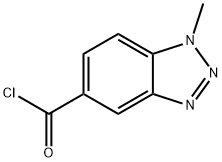 1-METHYL-1H-1,2,3-BENZOTRIAZOLE-5-CARBONYL CHLORIDE Struktur