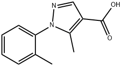 5-METHYL-1-(2-METHYLPHENYL)-1H-PYRAZOLE-4-CARBOXYLIC ACID Struktur