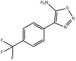 4-[4-(TRIFLUOROMETHYL)PHENYL]-1,2,3-THIADIAZOL-5-AMINE Struktur