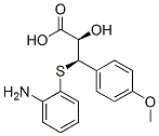 [R-(R*,R*)]-3-[(o-aminophenyl)thio]-3-(p-methoxyphenyl)lactic acid Struktur