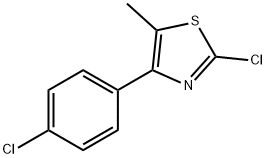 2-CHLORO-4-(4-CHLOROPHENYL)-5-METHYLTHIAZOLE Struktur