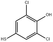 2,6-dichloro-4-mercaptophenol  Struktur