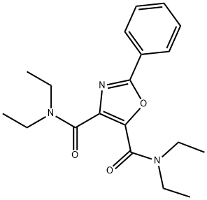 2-Phenyl-N,N,N',N'-tetraethyloxazole-4,5-dicarboxamide Struktur