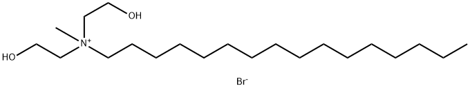 N,N-Bis(2-Hydroxyethyl)-N-methylhexadecan-1-aminium bromide Struktur