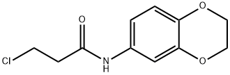 3-CHLORO-N-2,3-DIHYDRO-1,4-BENZODIOXIN-6-YLPROPANAMIDE Struktur