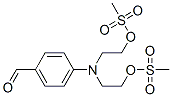 4-(bis(2-methylsulfonyloxyethyl)amino)benzaldehyde Struktur