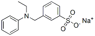 sodium 3-[(ethylanilino)methyl]benzenesulphonate Struktur