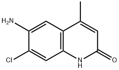 6-amino-7-chloro-4-methylquinolin-2(1H)-one Struktur