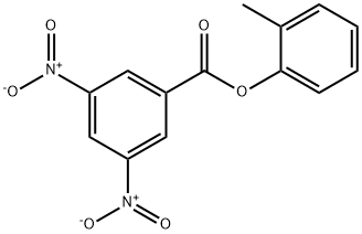 Benzoic acid, 3,5-dinitro-, 2-Methylphenyl ester Struktur