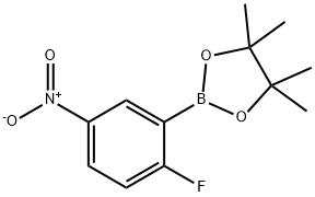 2-FLUORO-5-NITROPHENYLBORONIC ACID PINACOL ESTER Struktur