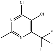 4,5-DICHLORO-2-METHYL-6-TRIFLUOROMETHYLPYRIMIDINE Struktur