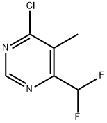 4-CHLORO-6-DIFLUOROMETHYL-5-METHYLPYRIMIDINE Struktur