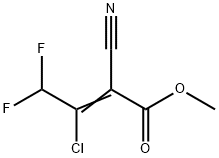 METHYL 3-CHLORO-2-CYANO-4,4-DIFLUOROCROTONATE Struktur