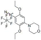 2,5-diethoxy-4-(morpholin-4-yl)benzenediazonium hexafluorophosphate Struktur