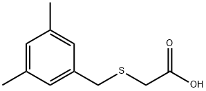 [(3,5-DIMETHYLBENZYL)THIO]ACETIC ACID Struktur