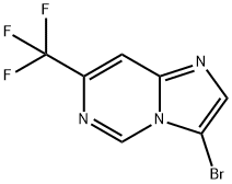 3-BROMO-7-TRIFLUOROMETHYLIMIDAZO[1, 2-C]PYRIMIDINE Struktur