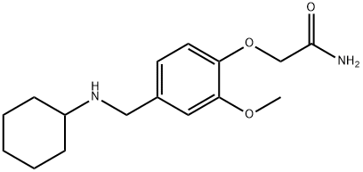 2-(4-CYCLOHEXYLAMINOMETHYL-2-METHOXY-PHENOXY)-ACETAMIDE Struktur