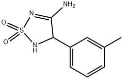 1,2,5-Thiadiazol-3-amine, 4,5-dihydro-4-(3-methylphenyl)-, 1,1-dioxide (9CI) Struktur