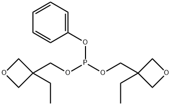 bis[(3-ethyl-3-oxetanyl)methyl](phenyl)phosphine Struktur