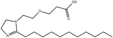 3-[2-(4,5-dihydro-2-undecyl-1H-imidazol-1-yl)ethoxy]propionic acid Struktur