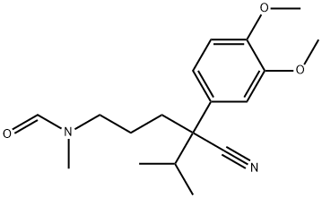 2-Isopropyl-2-(3,4-dimethoxyphenyl)-5-[(formyl)methylamino]pentanenitrile Struktur