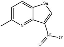 5-Methyl-3-nitroselenopheno[3,2-b]pyridine Struktur