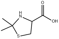 2,2-二甲基噻唑烷-4-羧酸, 42607-20-5, 結(jié)構(gòu)式