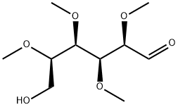 2-O,3-O,4-O,5-O-Tetramethyl-D-glucose Struktur