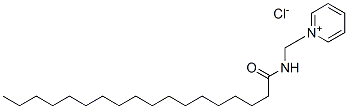 1-[[(1-oxooctadecyl)amino]methyl]pyridinium chloride Struktur