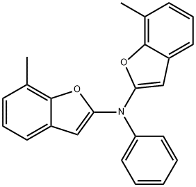 2-Benzofuranamine,  7-methyl-N-(7-methyl-2-benzofuranyl)-N-phenyl- Struktur