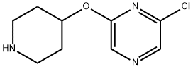 2-CHLORO-6-(4-PIPERIDINYLOXY)PYRAZINE Struktur